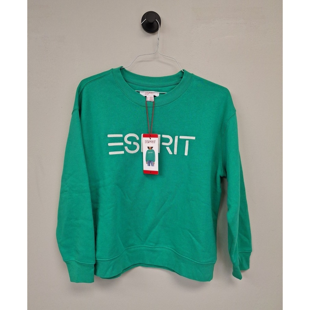 Esprit Women's Long Sleeve Crewneck Sweatshirt, Green, Size: Medium, New
